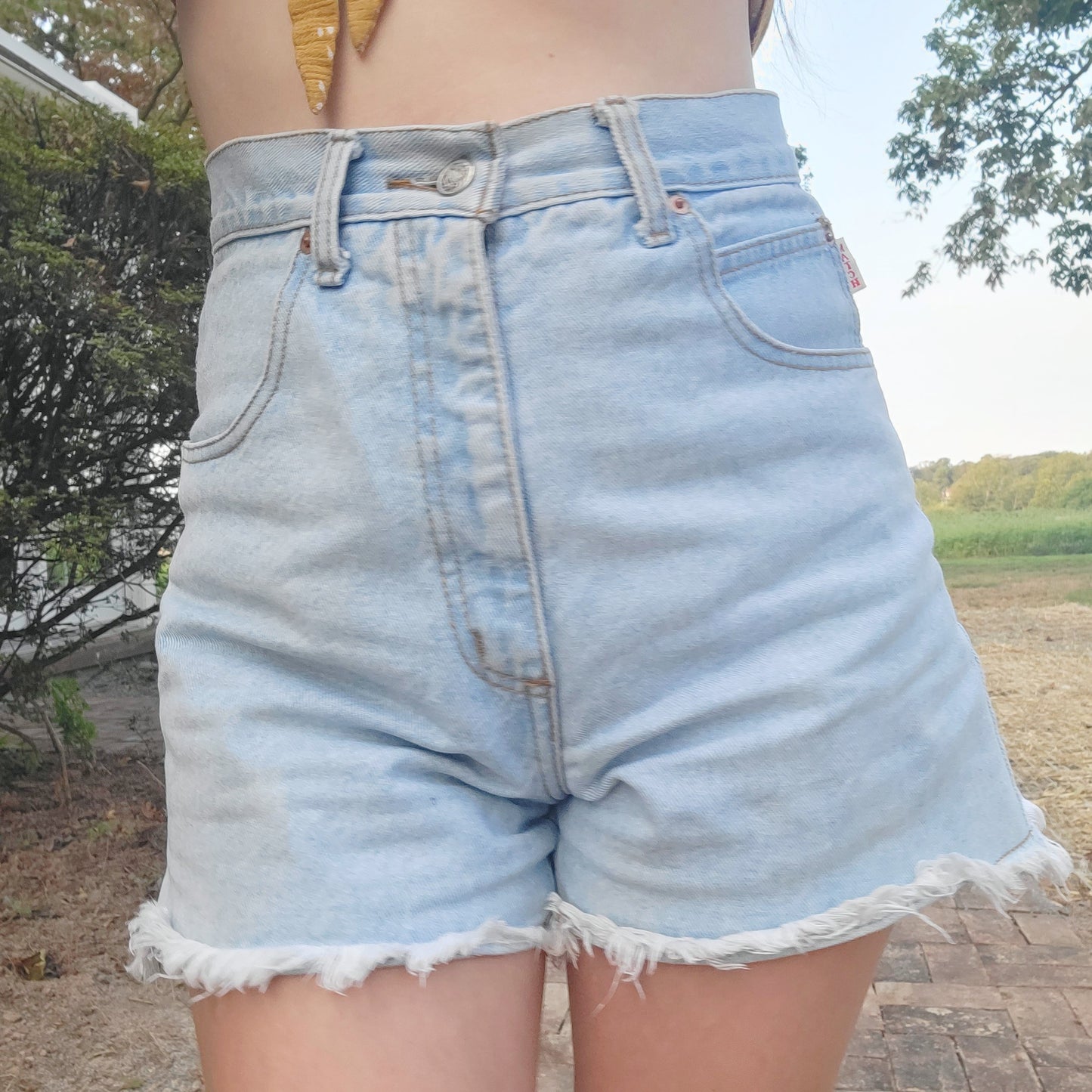 90s High Waisted Cutoff Mom Shorts by Match Jeanswear