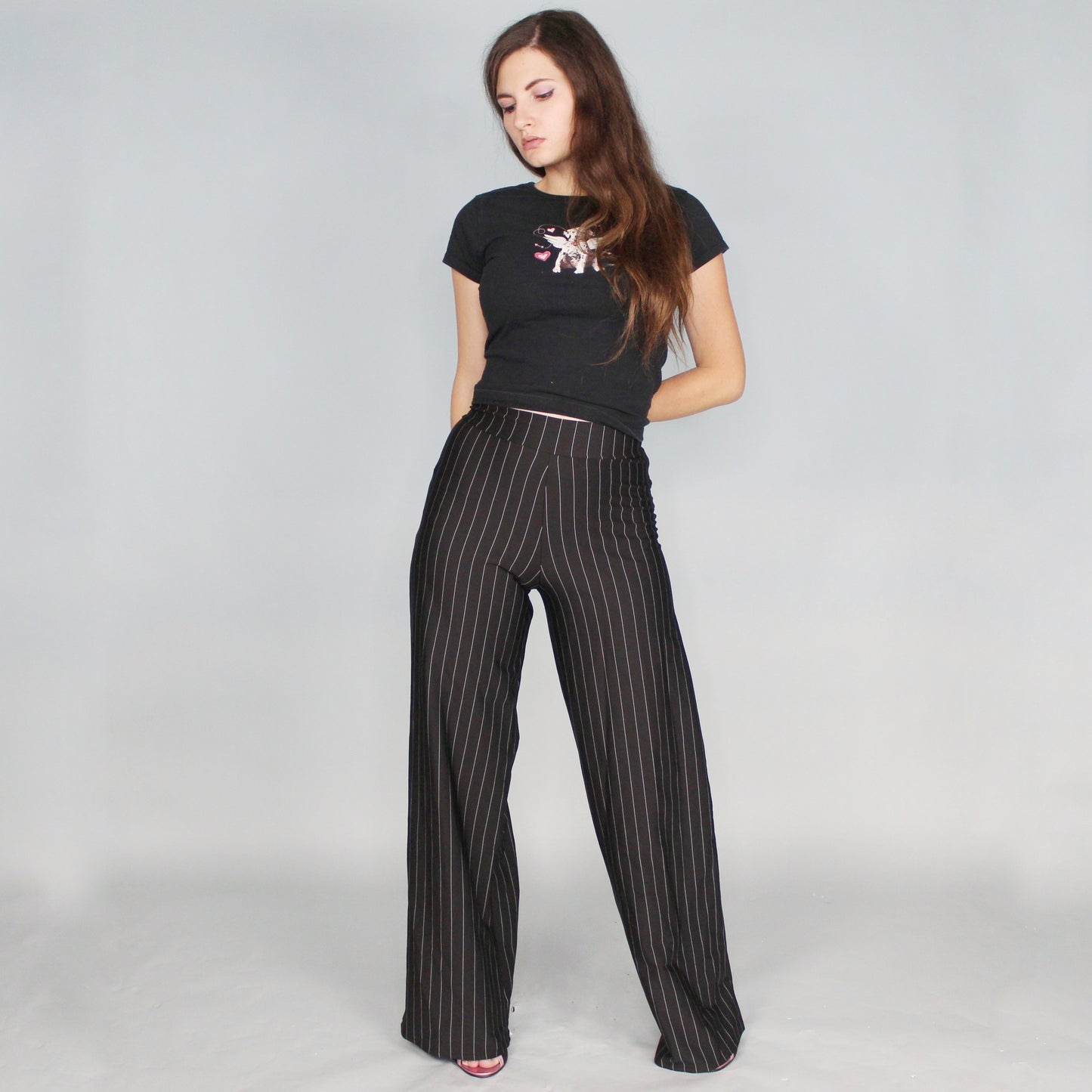 Vintage 80s High Waisted Wide Leg Slacks by Kelle