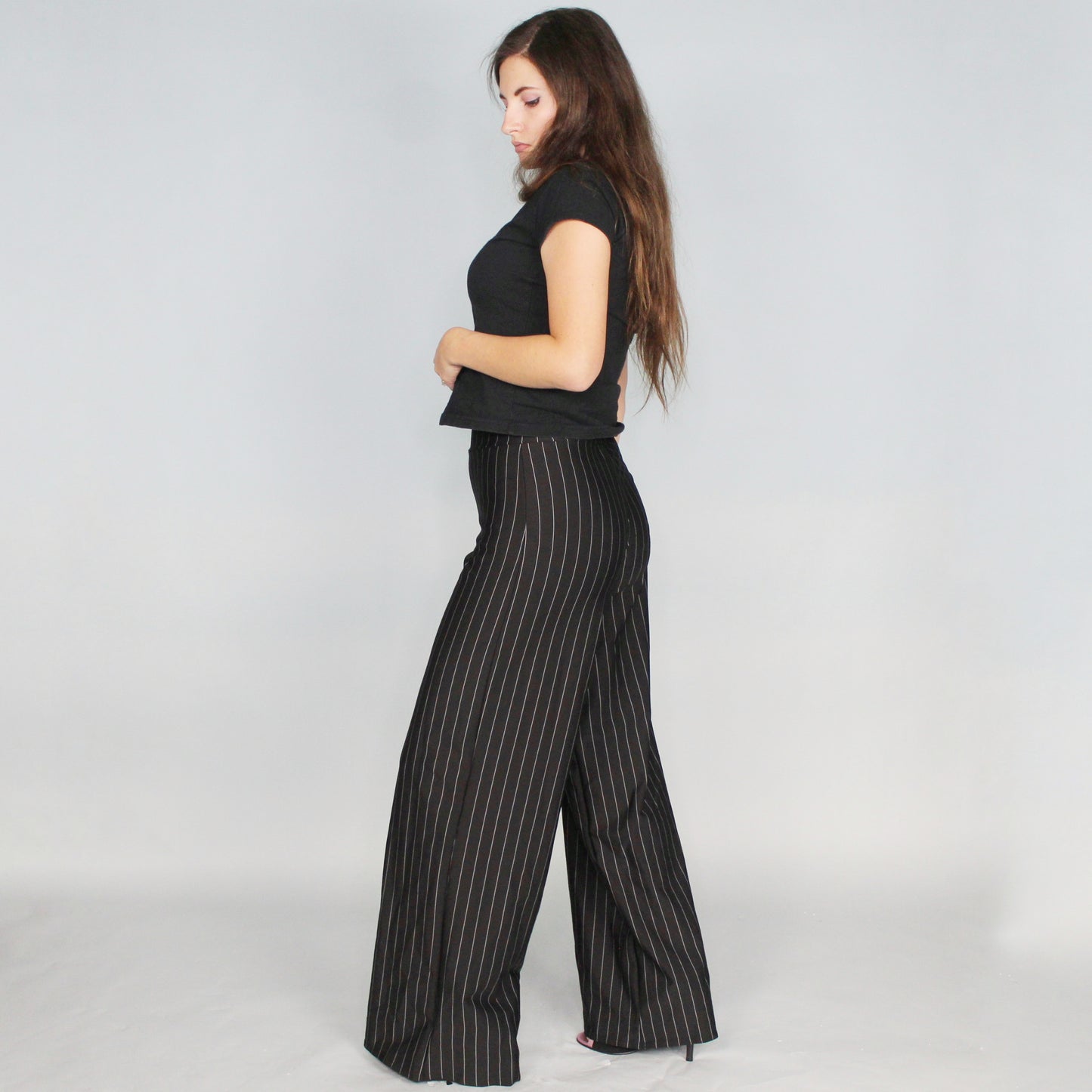 Vintage 80s High Waisted Wide Leg Slacks by Kelle