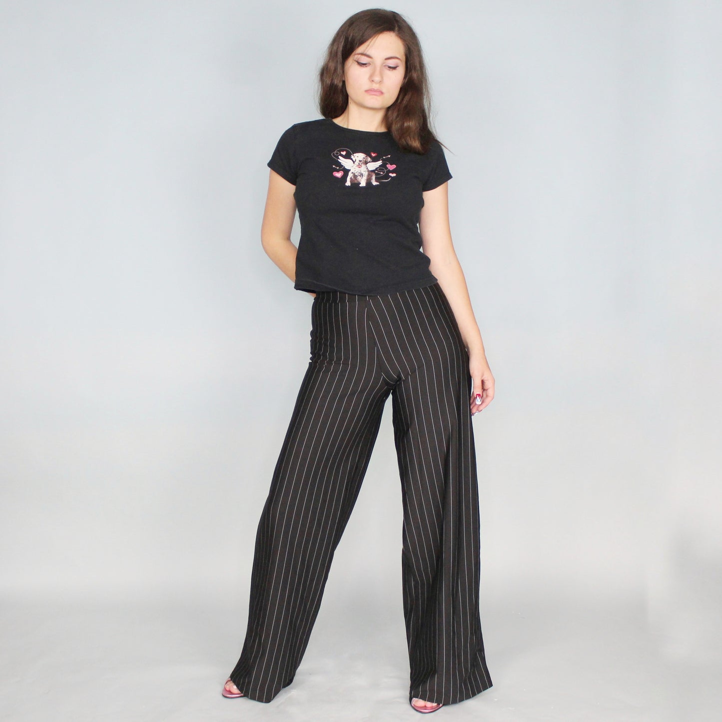 Vintage 80s High Waisted Wide Leg Slacks by Kelle