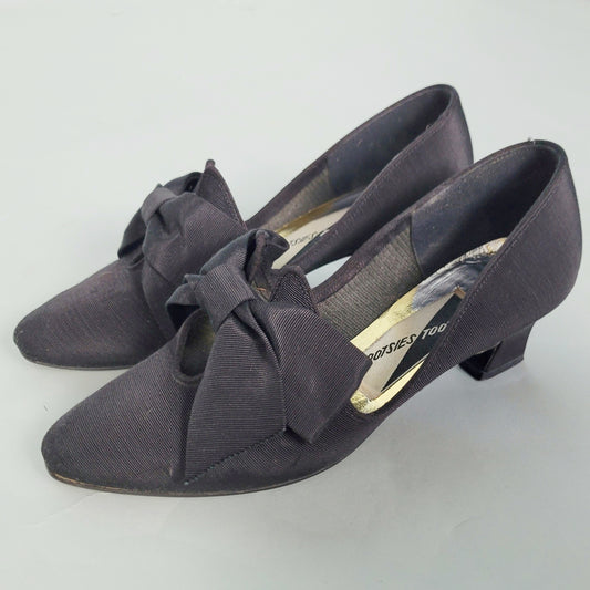 Vintage 90s Retro Bow Heels
