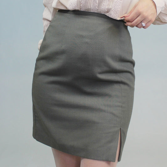 Vintage 80s High Waisted Mini Skirt by Dress Barn