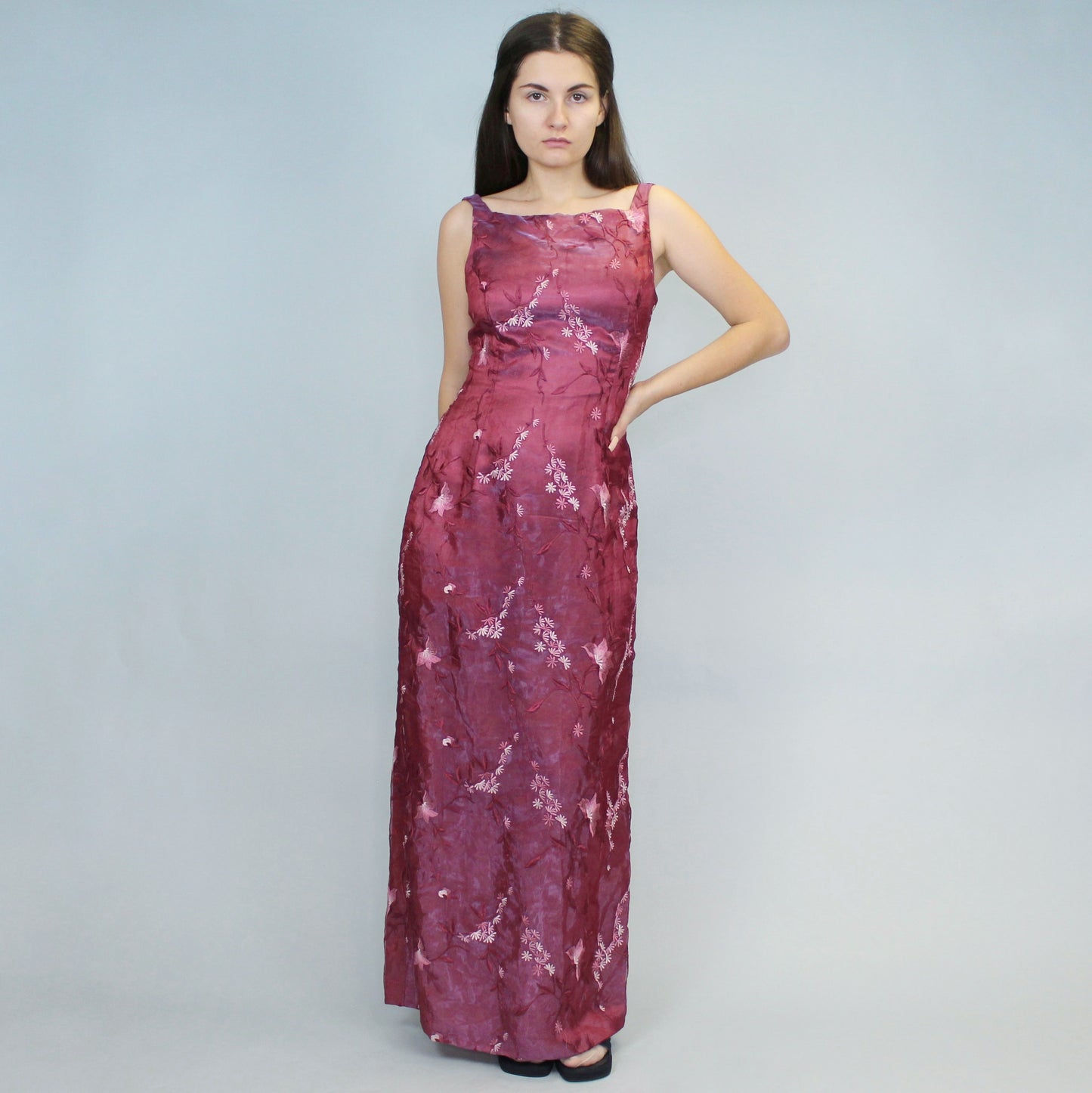 Vintage Y2k Iridescent Prom Dress by Charoa