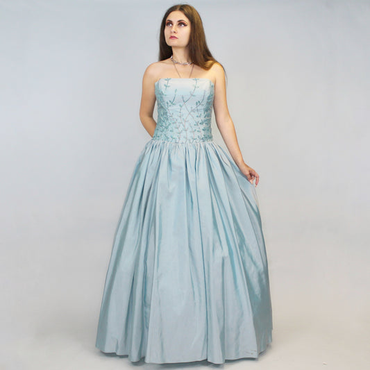Vintage 90s Glamorous Ballgown Prom Dress by Alfred Angelo