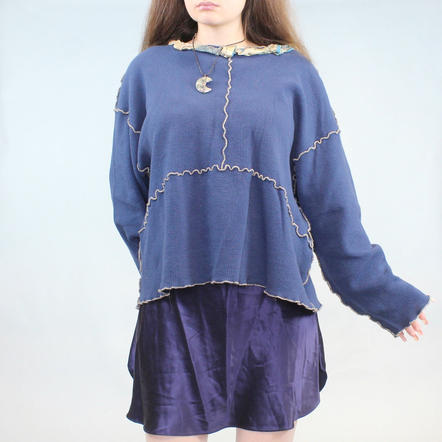 Vintage 90s Patchwork Sweater by Sue Blue