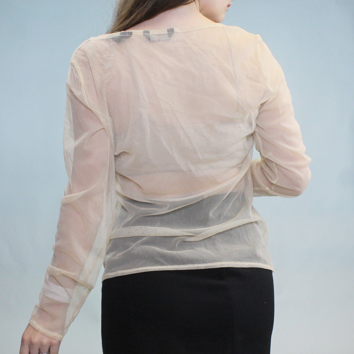 Vintage Y2k Sheer Mesh Long sleeve by New York & Company