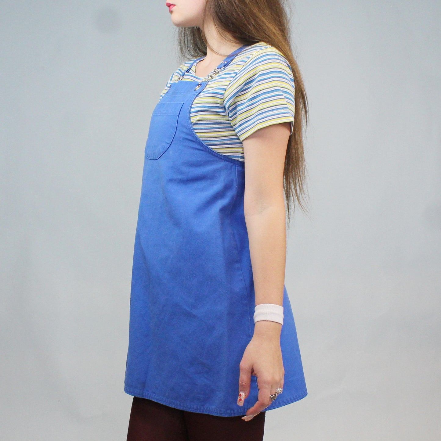 Vintage Y2k Tee & Overall/pinafore dress by Christie Brooks