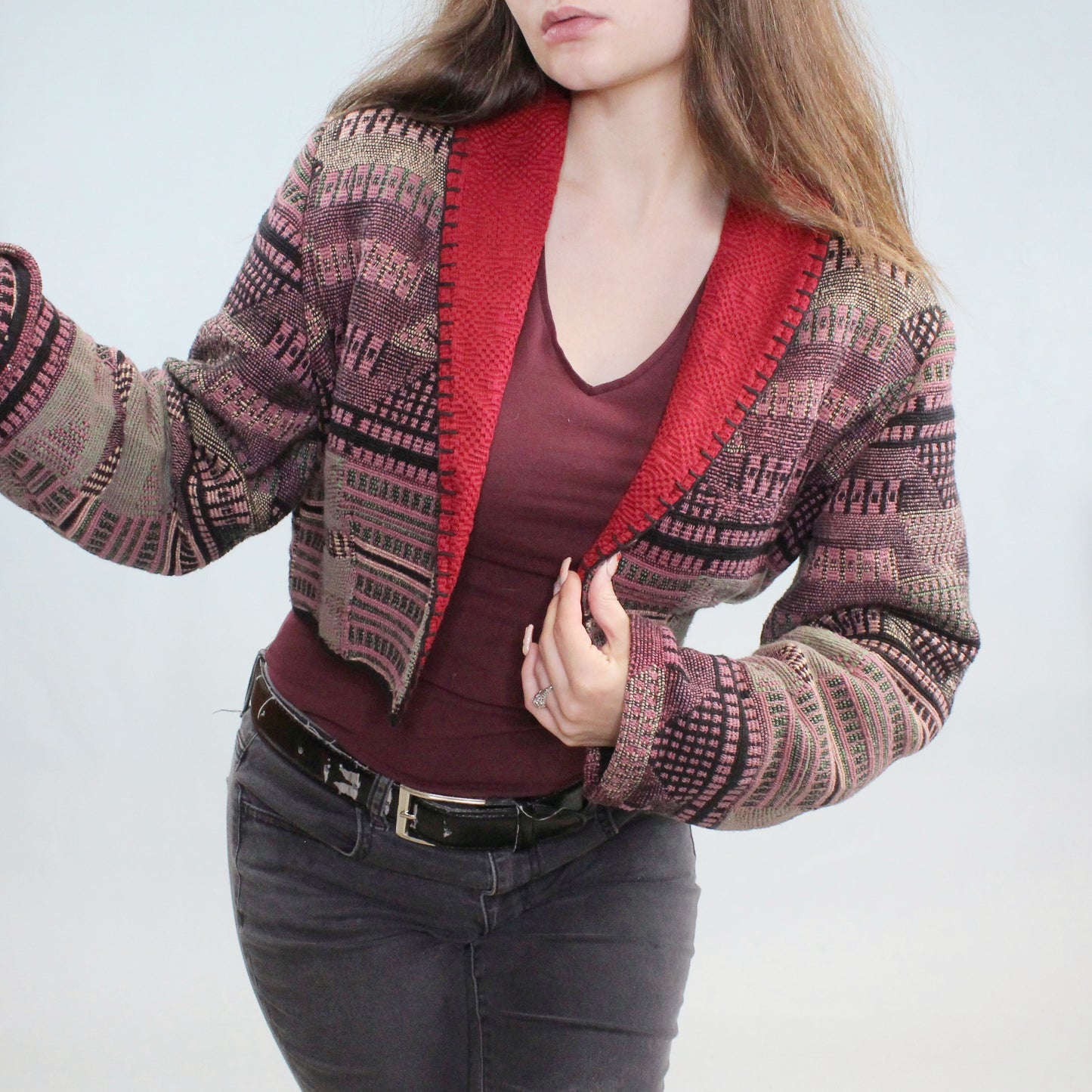 Vintage 80s Baja cropped Blazer from No!! Don't Go by Absolutely Jeans