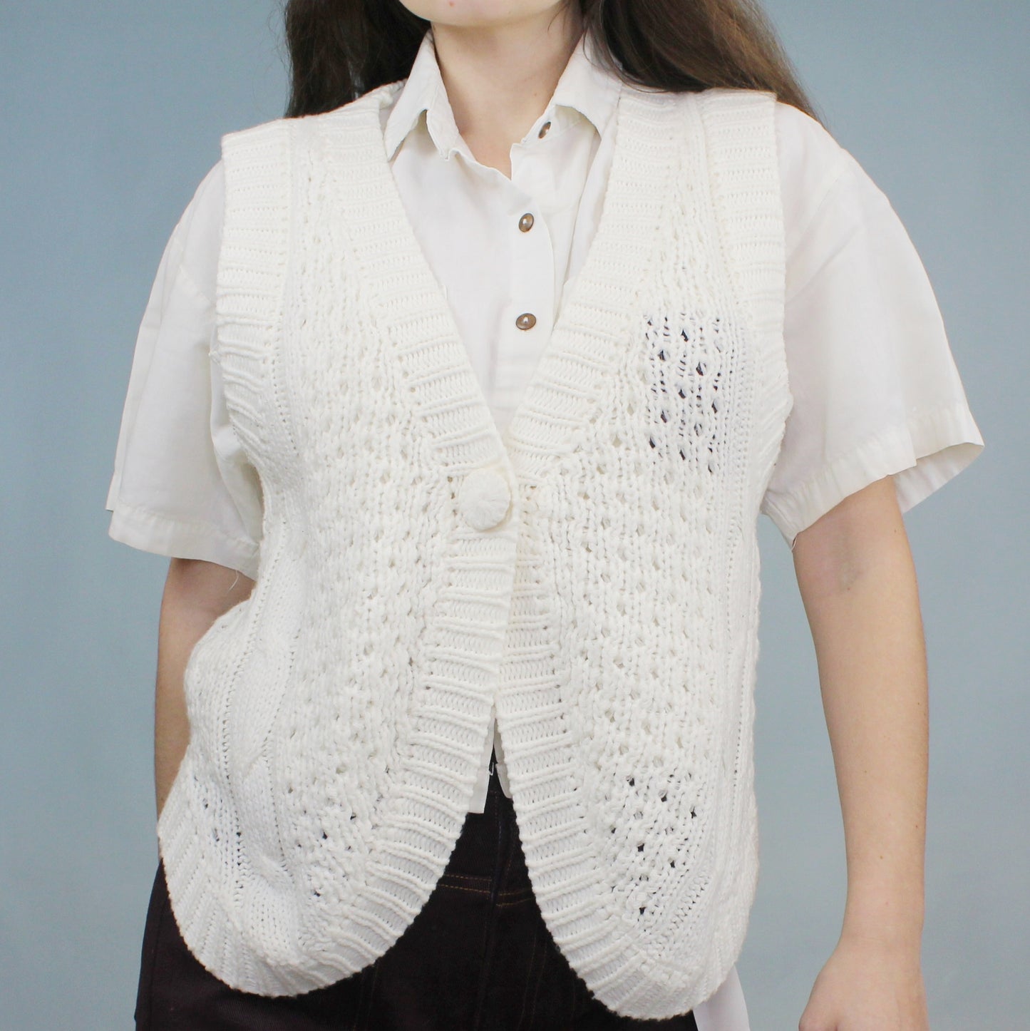 Vintage 90s Knit Vest by Casual Insync