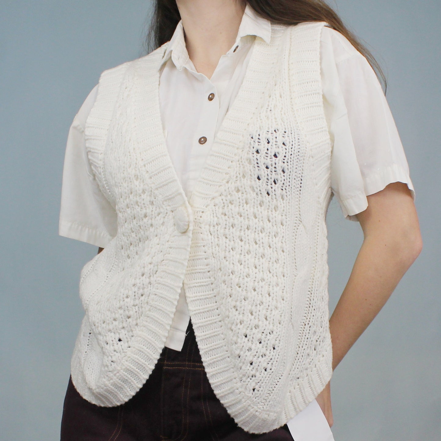 Vintage 90s Knit Vest by Casual Insync