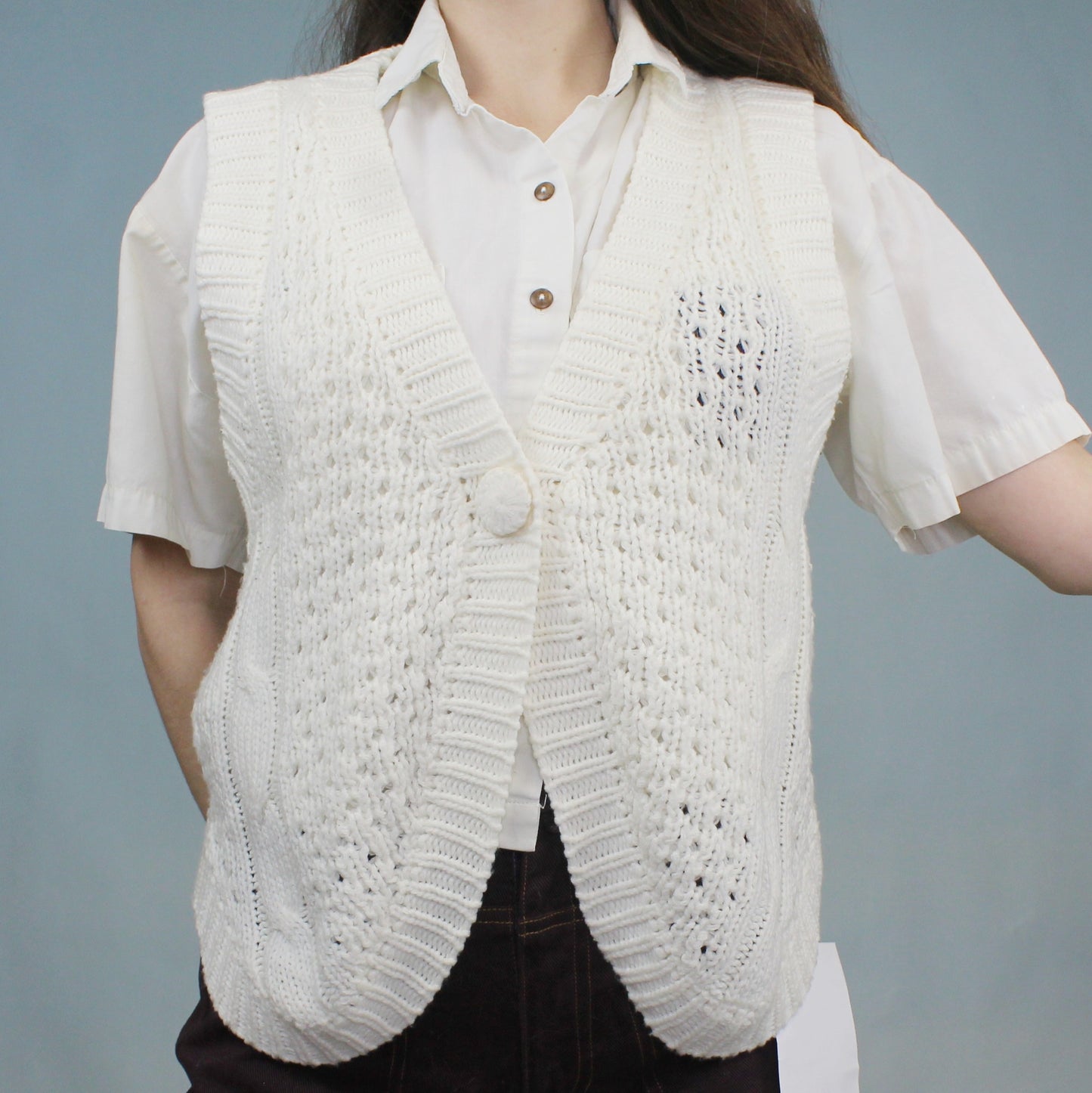 Vintage 90s Knit Vest by Casual Insync