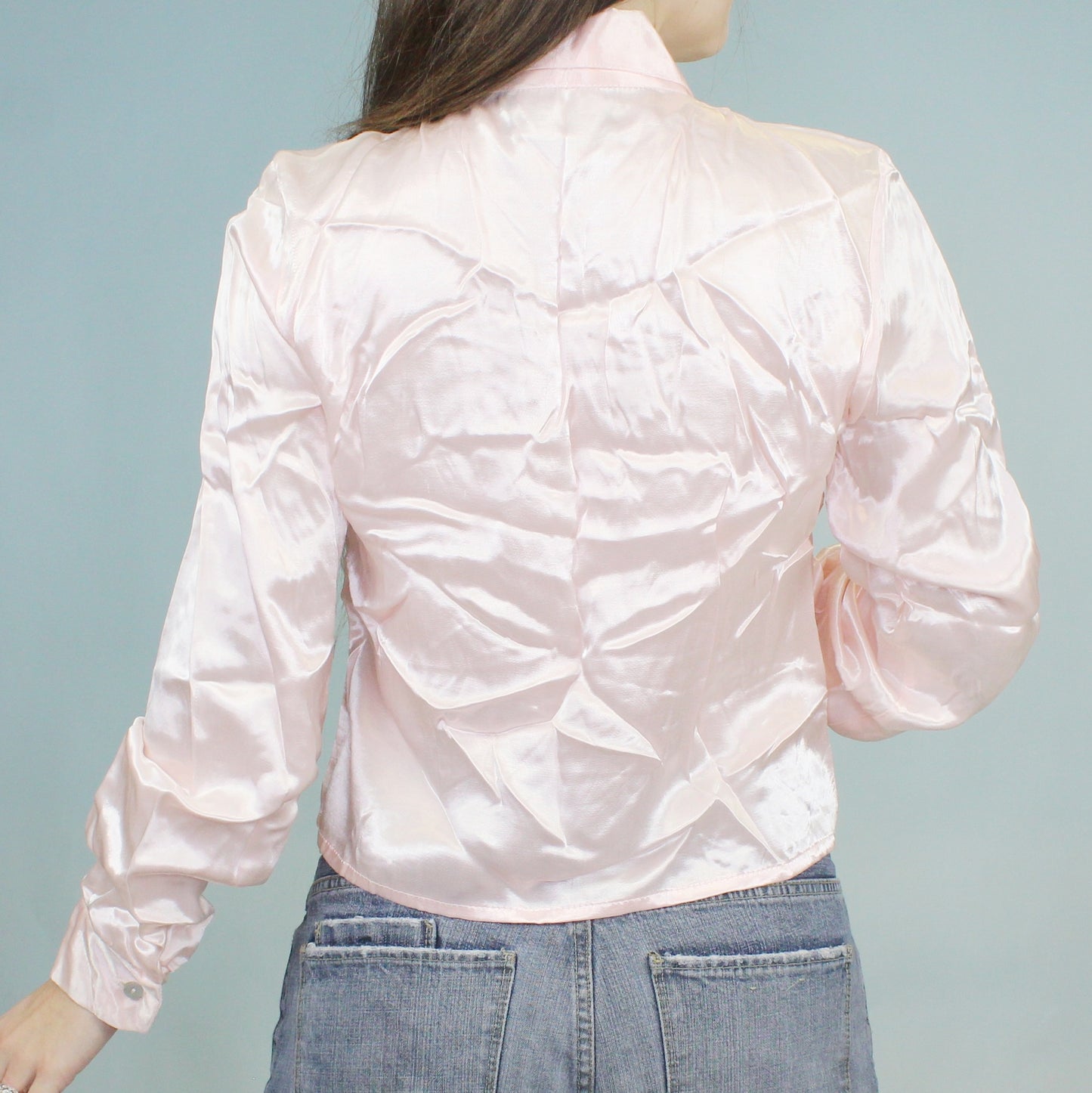 Vintage 90s Pink Silky Blouse by Younique