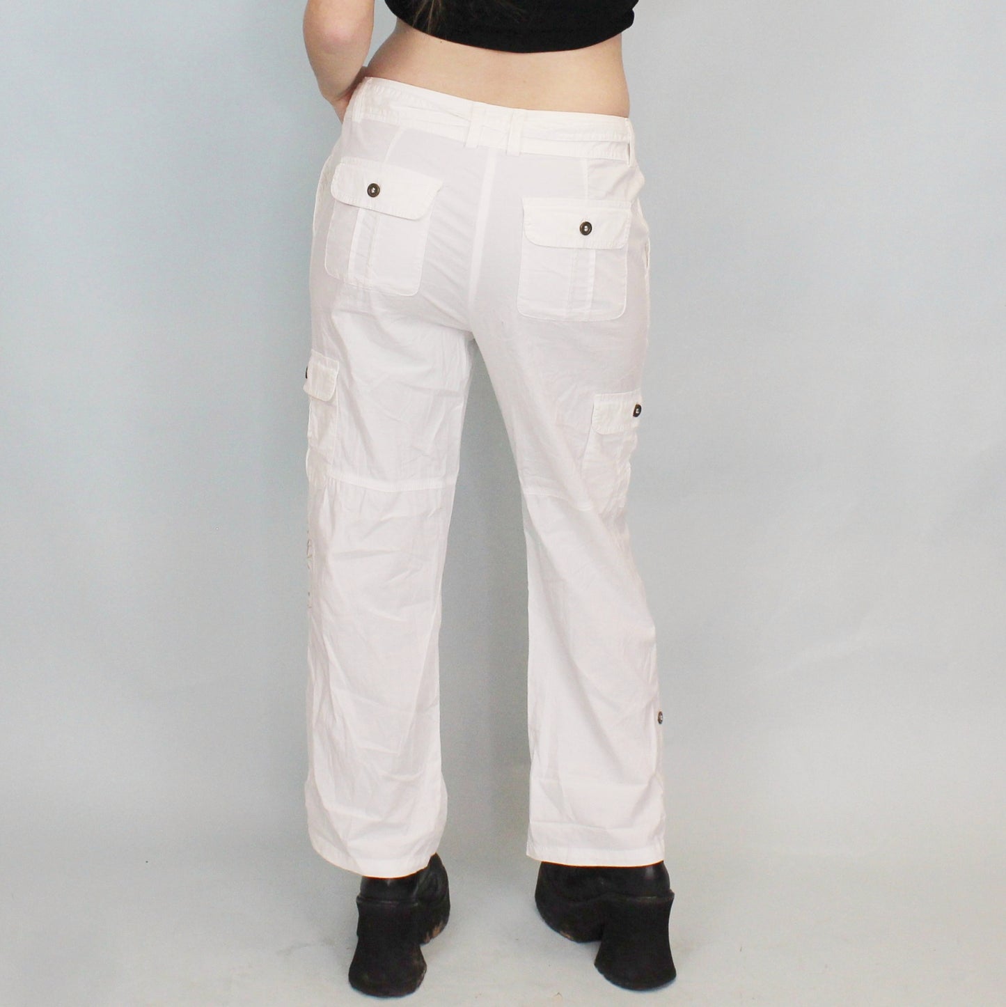 Vintage Y2k Low Rise Cargo Pants by AB Studio