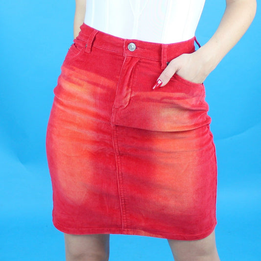 Vintage Y2k Corduroy Skirt by Tyte American Standard