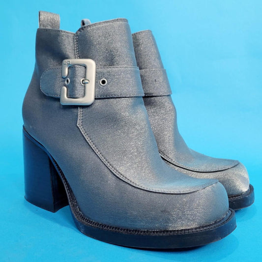 Vintage 90s Iridescent Chunky Booties by Euroclub