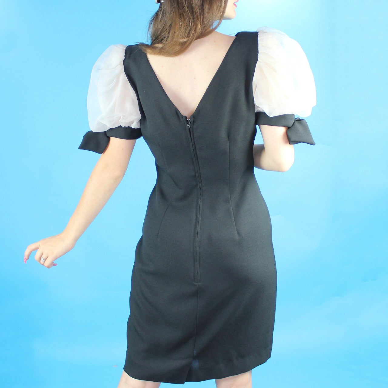 80s puff hotsell sleeve dress