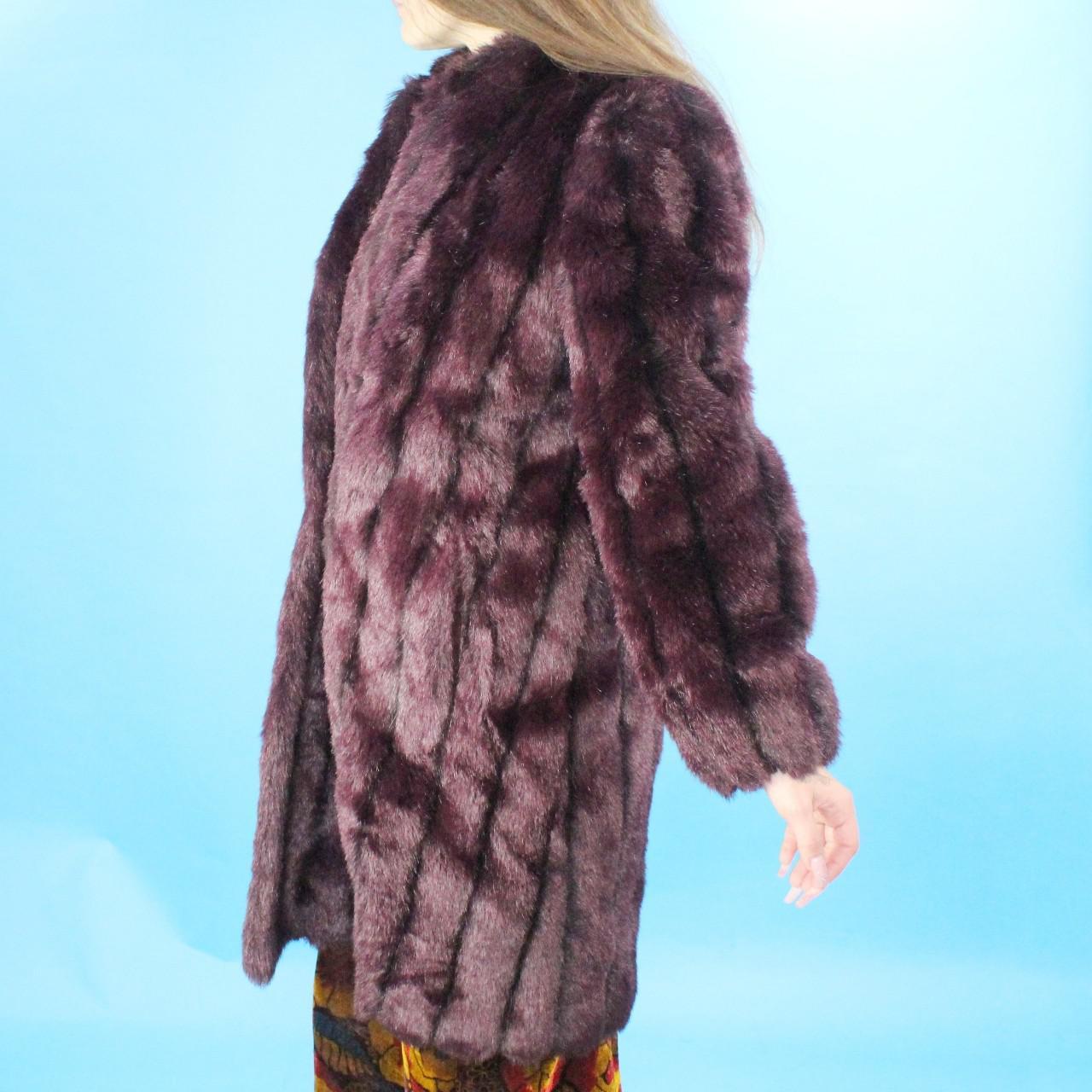 Vintage 70's Faux Fur Coat by Sasson Mimique