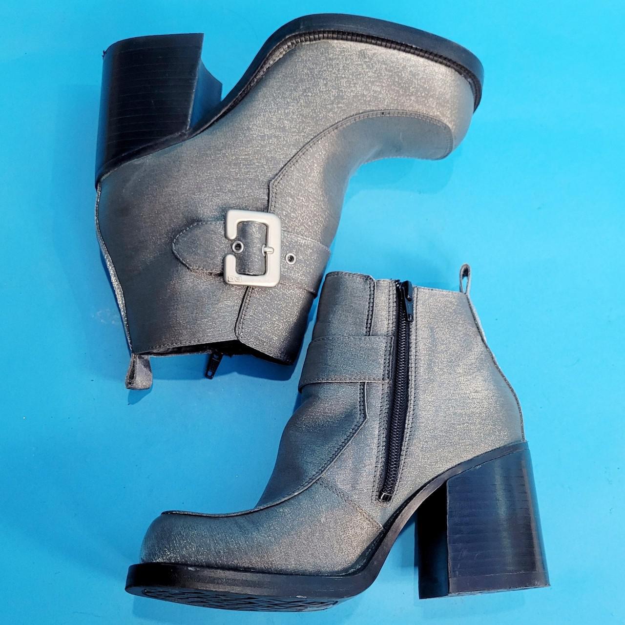 Vintage 90s Iridescent Chunky Booties by Euroclub