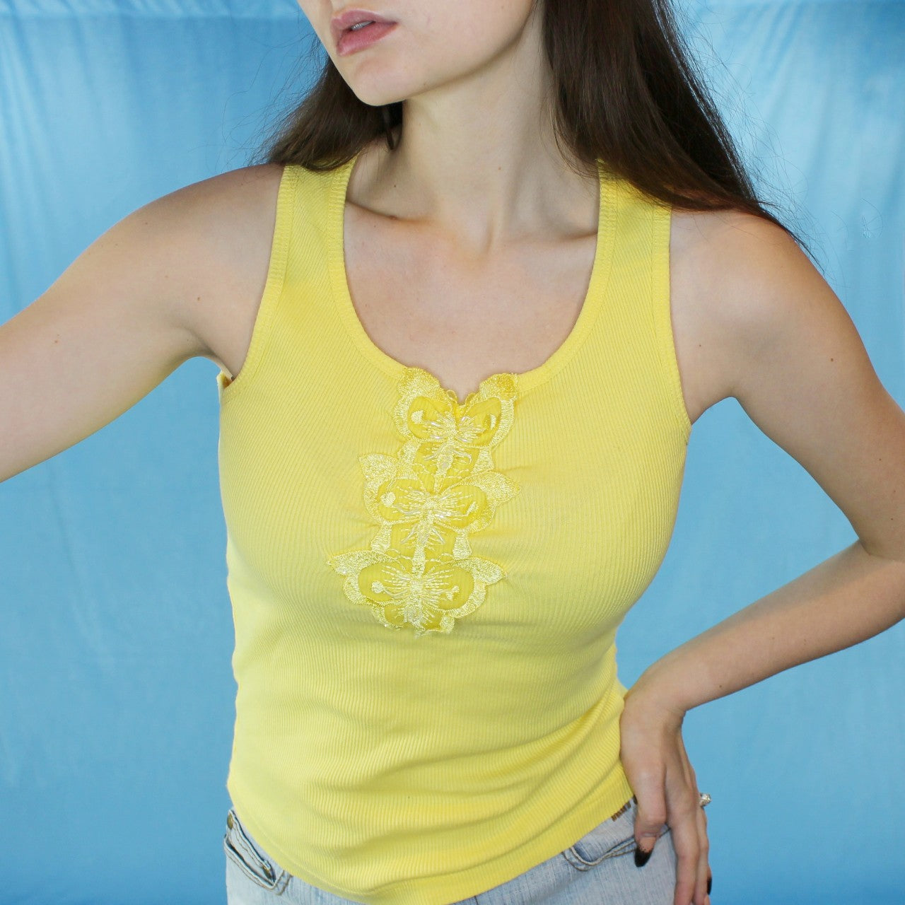 Vintage Y2k Self-Esteem Butterfly Tank Top