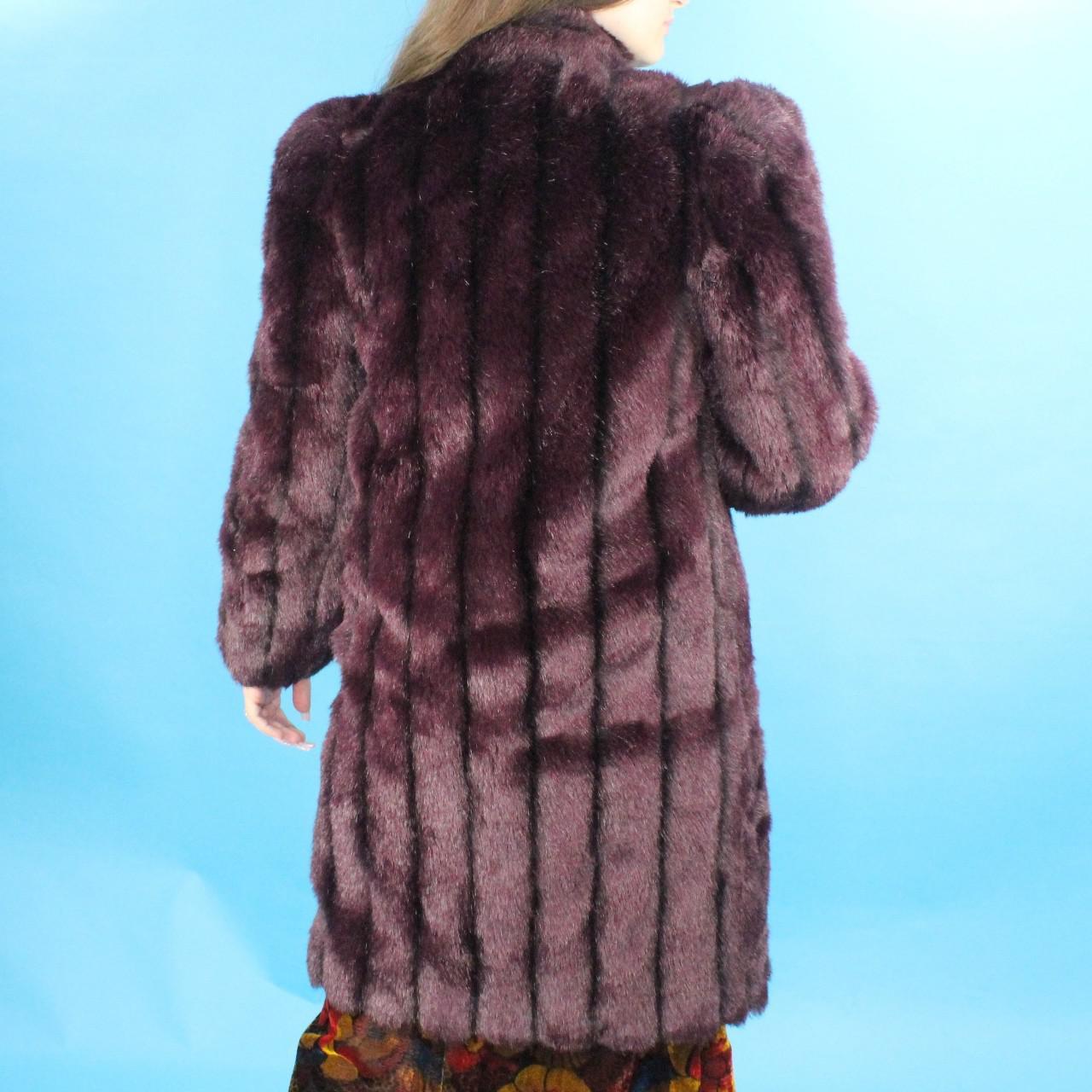 Vintage 70's Faux Fur Coat by Sasson Mimique